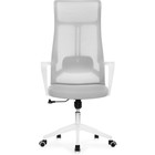 Компьютерное кресло Tilda сетка, белый/светло-серый 65x60x118 см - Фото 3