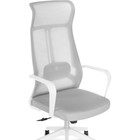 Компьютерное кресло Tilda сетка, белый/светло-серый 65x60x118 см - Фото 6