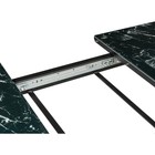Стол стеклянный Иматра МДФ/камень, мрамор черный 80x140x76 см - Фото 5