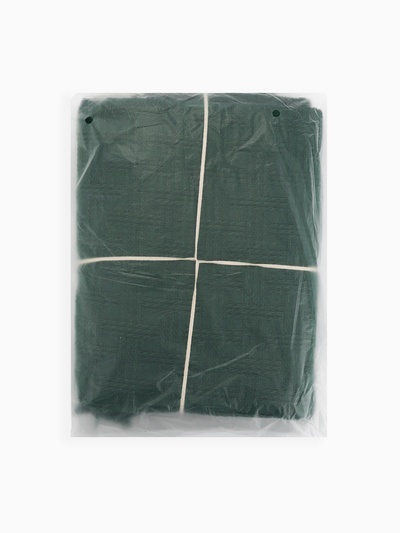 Плед с бахромой «Этель» Emerald, 130×180 см, жаккард