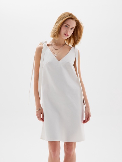 Сарафан женский MINAKU: Jeans Collection, молочное, размер 48