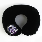 Подушка для путешествий надувная Space, чёрная - Фото 2