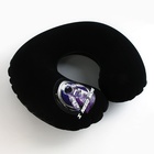 Подушка для путешествий надувная Space, чёрная - Фото 4