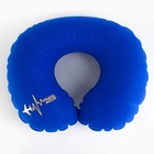 Подушка для путешествий надувная Travel mood, синяя - Фото 2