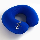 Подушка для путешествий надувная Travel mood, синяя - Фото 4