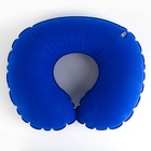 Подушка для путешествий надувная Travel mood, синяя - Фото 5
