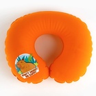 Подушка для путешествий надувная «Капибара», цвет оранжевый - Фото 2