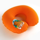 Подушка для путешествий надувная «Капибара», цвет оранжевый - Фото 4