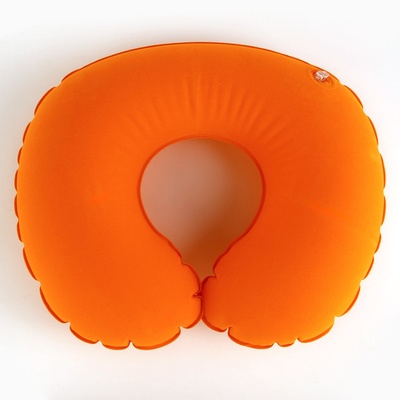 Подушка для путешествий надувная «Капибара», цвет оранжевый