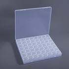 Органайзер для хранения мелочей, 56 ячеек, 21×17.2×2.5 см, прозрачный - Фото 3