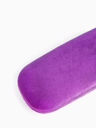 Футляр для очков на хлопушке, однотонный, размер 16×6×2 см, фиолетовый - Фото 3