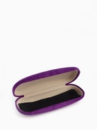 Футляр для очков на хлопушке, однотонный, размер 16×6×2 см, фиолетовый - Фото 5