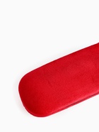 Футляр для очков на хлопушке, однотонный, размер 16×6×2 см, красный - Фото 3