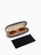 Футляр для очков на хлопушке, однотонный, размер 16×6×2 см, серый - Фото 2