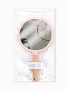 Зеркало с ручкой, 14×25 см, (d=12.5 см), розовое - Фото 5