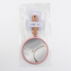 Зеркало с ручкой, 14×25 см, (d=12.5 см), розовое - Фото 6