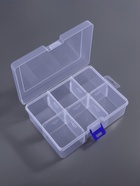 Органайзер для хранения мелочей, 6 ячеек, 16.5×12×5.8 см, прозрачный - Фото 5