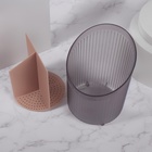 Подставка для хранения косметики, 3 секции, 17.5×13×13 см, чёрная, розовая - Фото 5