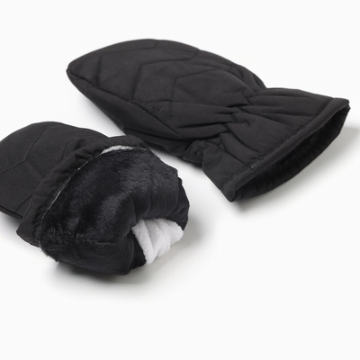 Варежки для мальчика MINAKU, чёрные, 20 см