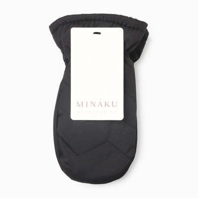 Варежки для мальчика MINAKU, чёрные, 20 см