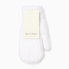 Варежки MINAKU, цвет белый, 21 см - Фото 4