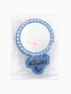 Зеркало настольное, настенное, круглое, 15×22 см, (d=12 см), синее - Фото 3