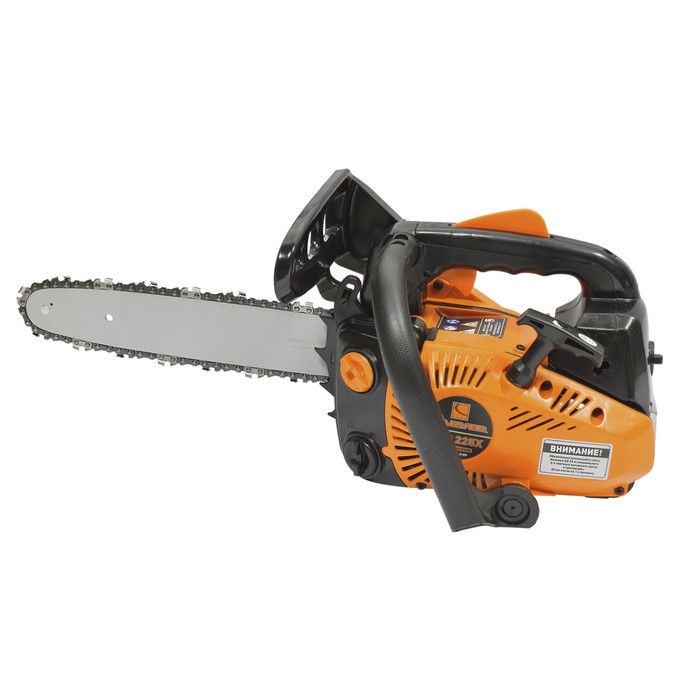 Бензопила CARVER RSG 225Х, 1 л.с., 0.7 кВт, 12", шаг 3/8", паз 1.3 мм, 45 звеньев - Фото 1