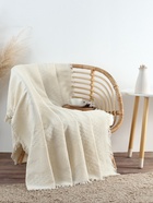 Плед с бахромой «Этель» Love, 130×180 см, жаккард - Фото 4