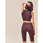 Велосипедки женские в рубчик Mirey Short Leggings, размер 42-44, цвет джем - Фото 3