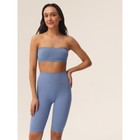 Велосипедки женские в рубчик Mirey Short Leggings, размер 44-46, цвет голубой - Фото 3