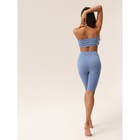 Велосипедки женские в рубчик Mirey Short Leggings, размер 44-46, цвет голубой - Фото 4