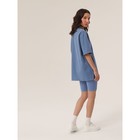 Велосипедки женские в рубчик Mirey Short Leggings, размер 46-48, цвет голубой - Фото 2