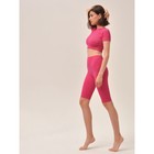 Велосипедки женские в рубчик Mirey Short Leggings, размер 46-48, цвет розовый - Фото 4
