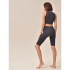 Велосипедки женские в рубчик Mirey Short Leggings, размер 44-46, цвет графит - Фото 2