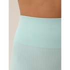Велосипедки женские в рубчик Mirey Short Leggings, размер 46-48, цвет ментол - Фото 2