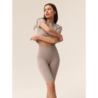 Велосипедки женские в рубчик Mirey Short Leggings, размер 44-46, цвет льняной - Фото 1
