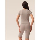 Велосипедки женские в рубчик Mirey Short Leggings, размер 44-46, цвет льняной - Фото 2