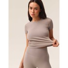 Велосипедки женские в рубчик Mirey Short Leggings, размер 46-48, цвет льняной - Фото 4