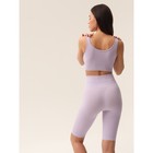 Велосипедки женские в рубчик Mirey Short Leggings, размер 44-46, цвет пурпур - Фото 3