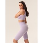 Велосипедки женские в рубчик Mirey Short Leggings, размер 46-48, цвет пурпур - Фото 4