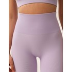 Велосипедки женские в рубчик Mirey Short Leggings, размер 46-48, цвет пурпур - Фото 8