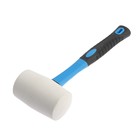 Киянка ТУНДРА, фиберглассовая рукоятка, белая резина, 750 г - Фото 2