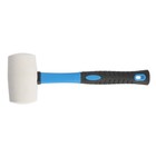 Киянка ТУНДРА, фиберглассовая рукоятка, белая резина, 750 г - Фото 3