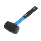 Киянка ТУНДРА, фиберглассовая рукоятка, черная резина, 220 г - Фото 2