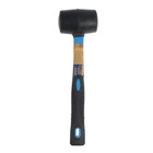 Киянка ТУНДРА, фиберглассовая рукоятка, черная резина, 220 г - Фото 5