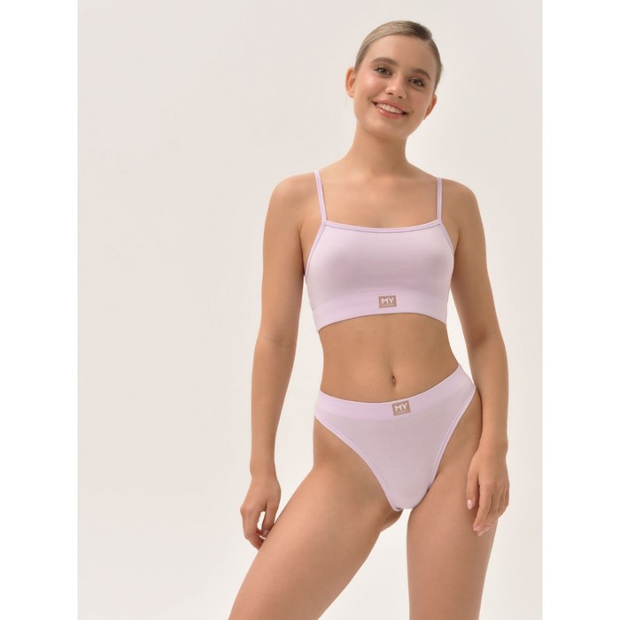 Трусы бразилиано женские Mirey, размер 44, цвет лиловый - Фото 1