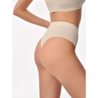 Трусы стринги женские с фактурой рубчик Mirey String, размер 46-48, цвет пломбир - Фото 3