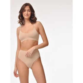 Трусы женские стринги с фактурой рубчик Mirey String, размер 46-48, цвет телесный