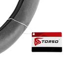 Оплетка на руль TORSO, велюр, размер 38 см, серый - Фото 5