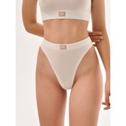 Трусы стринги с высокой посадкой Mirey, размер 48, цвет молочный - Фото 1